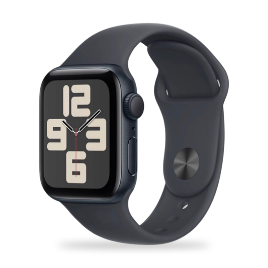 Apple Watch SE 2nd generation, 40mm Midnight aluminum case with Midnight sport band